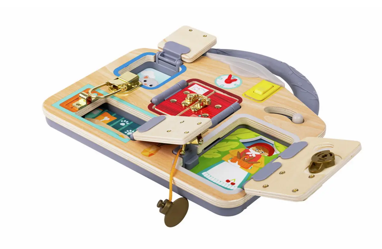 Бизиборд Hape E1111 (Wood/Grey)