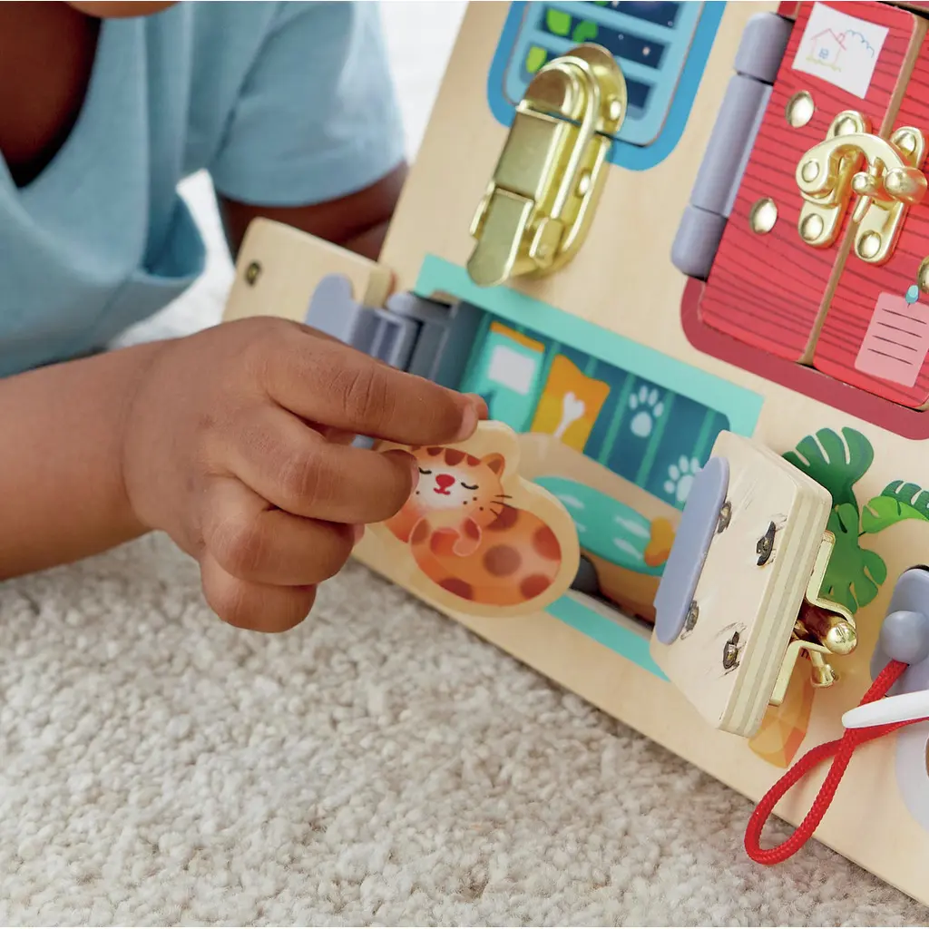 Бизиборд Hape E1111 (Wood/Grey)