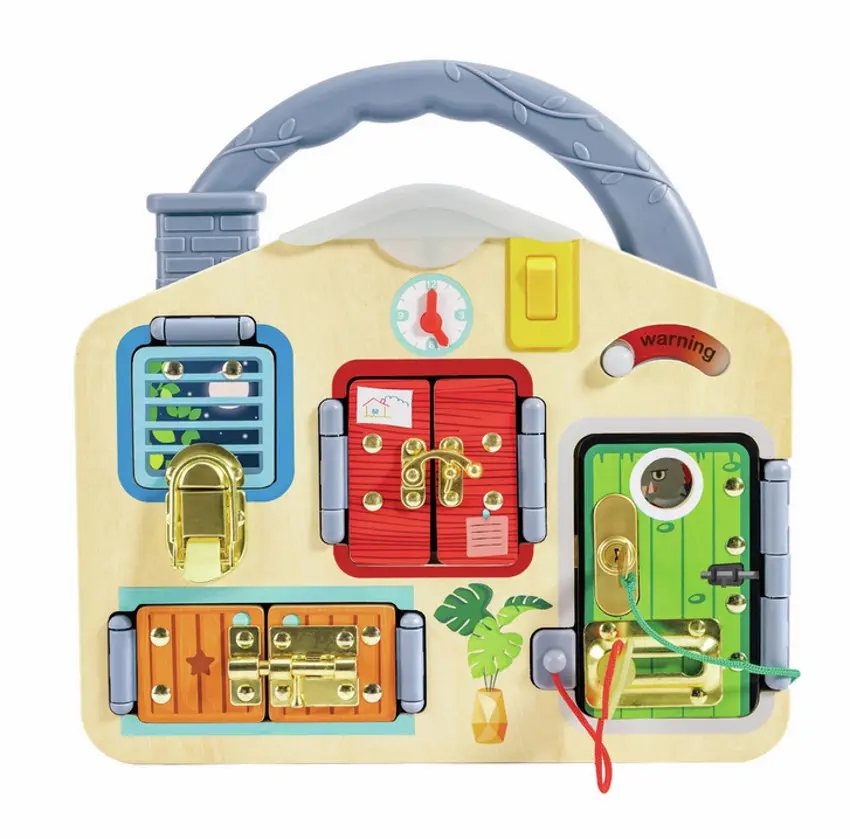 Бизиборд Hape E1111 (Wood/Grey)