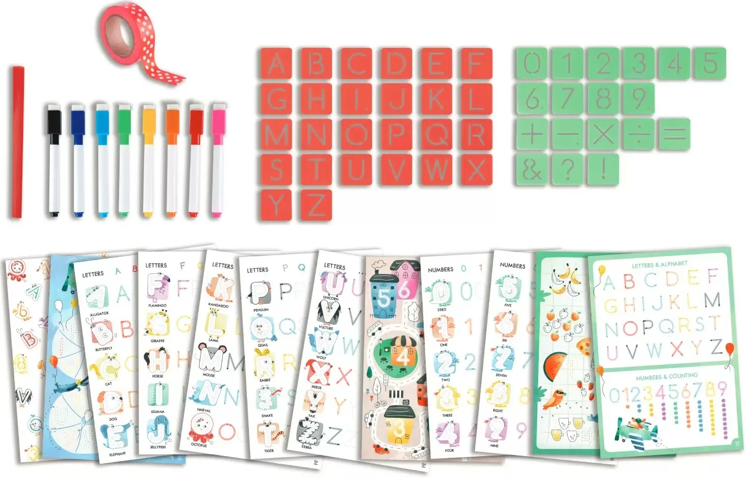 Развивающий набор Hape Letters and Numbers Tracing E1070