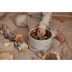 Развивающие кубики Jollein Train Farm (Wood/Grey) Thumb