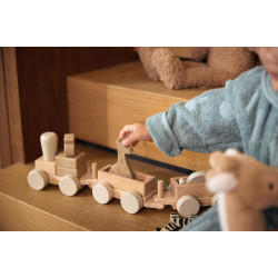 Развивающие кубики Jollein Train Jungle Jambo (Wood/Grey) Thumb