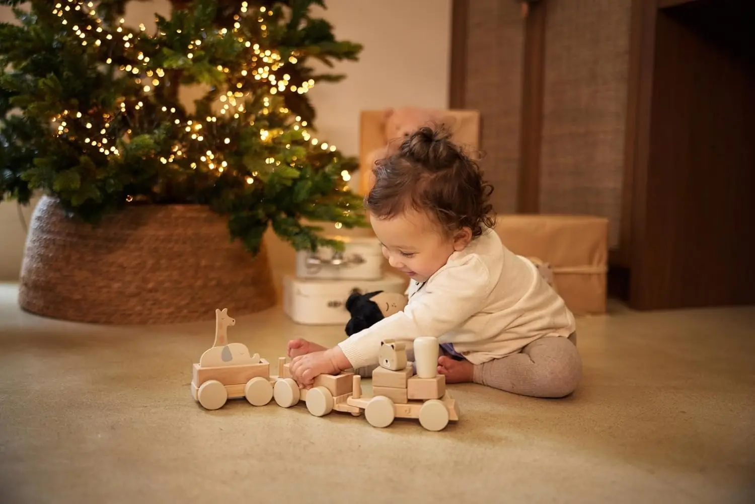 Развивающие кубики Jollein Train Jungle Jambo (Wood/Grey) - 9