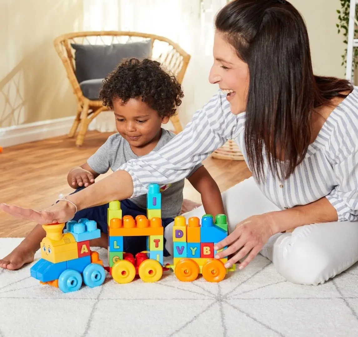 Cuburi educative Fisher-Price Mega Blocks FWK22 (Multicolor)