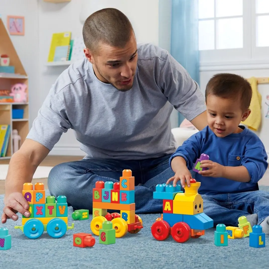 Cuburi educative Fisher-Price Mega Blocks FWK22 (Multicolor)