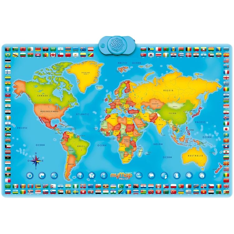 Интерактивная карта мира Momki MyMap ZN0001 (Blue)