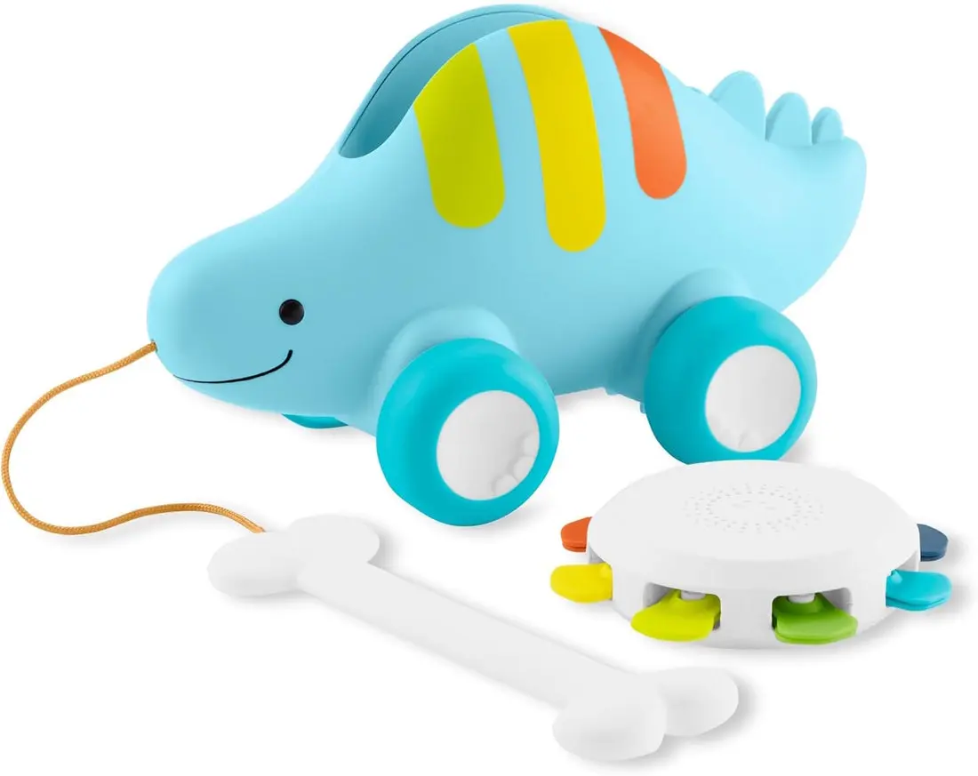 Игрушка на веревочке Skip Hop Explore&More Dinosaur (Blue) - 2