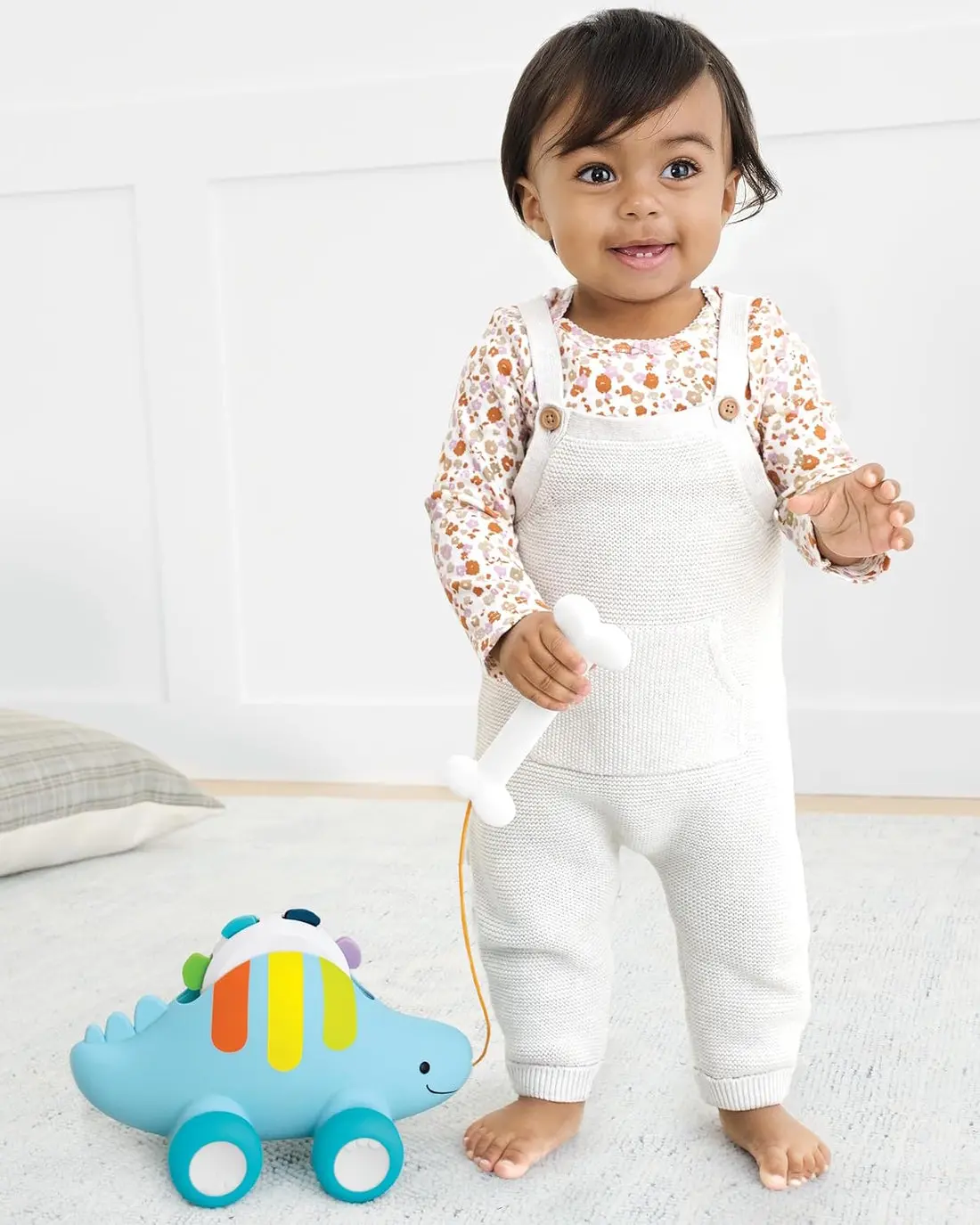 Игрушка на веревочке Skip Hop Explore&More Dinosaur (Blue) - 4