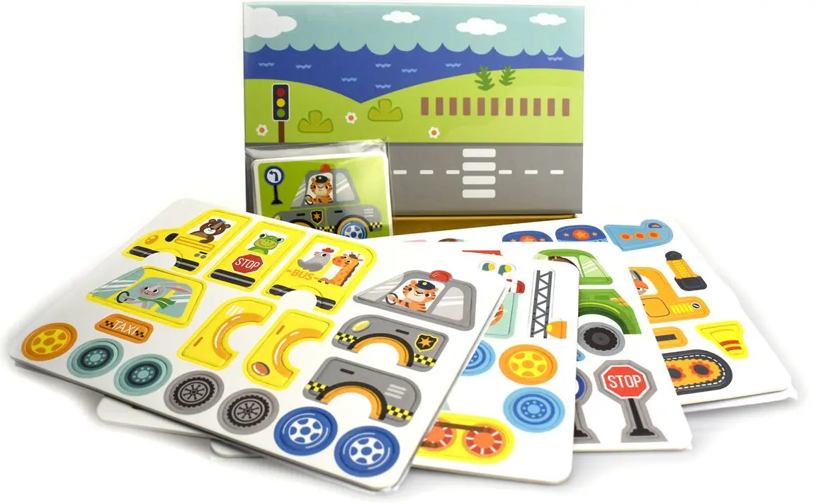 Магнитная головоломка Tooky Toy Magnetic Transport 109027 (Multicolor) - 3