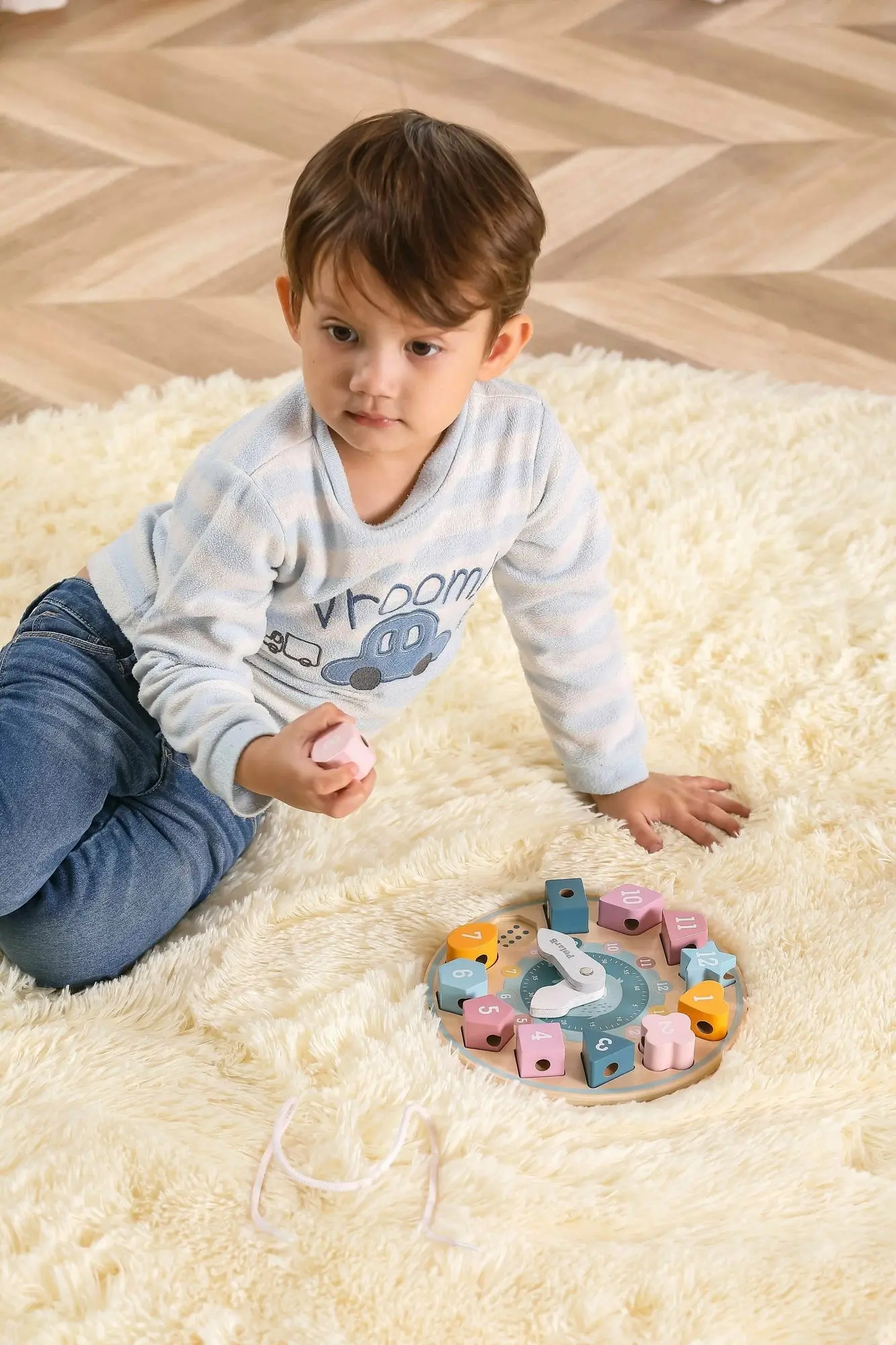 Сортер Viga Toys PolarB Shape Sorting Clock 44053