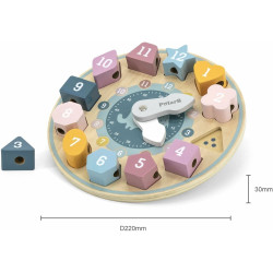 Сортер Viga Toys PolarB Shape Sorting Clock 44053 Thumb