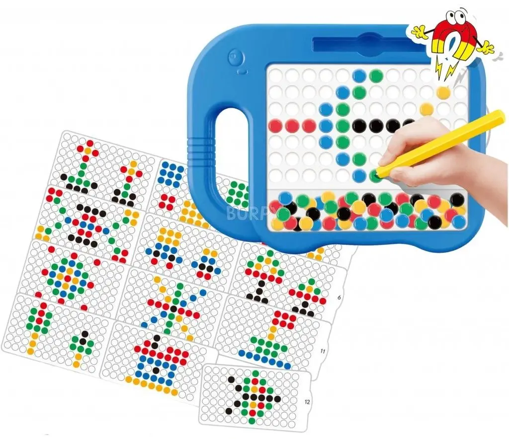 Joc de logica Woopie Montessori MagPad Elephant (Blue)