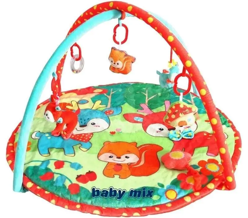 Covoras de joaca Alexis Baby Mix Deer and Friends TK/3423 (Red/Blue)