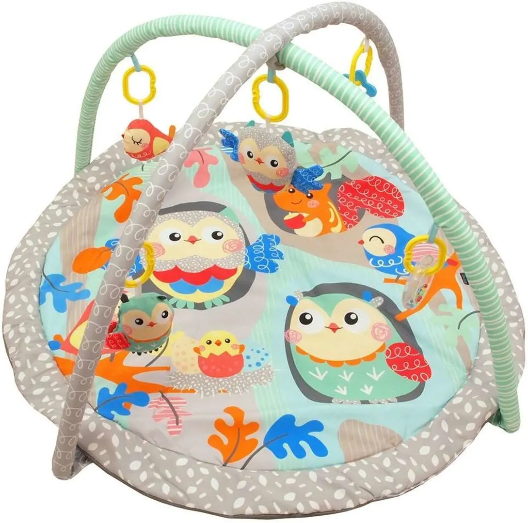 Covoras de joaca Alexis Baby Mix Owls TK/3435PP (Green/Grey)