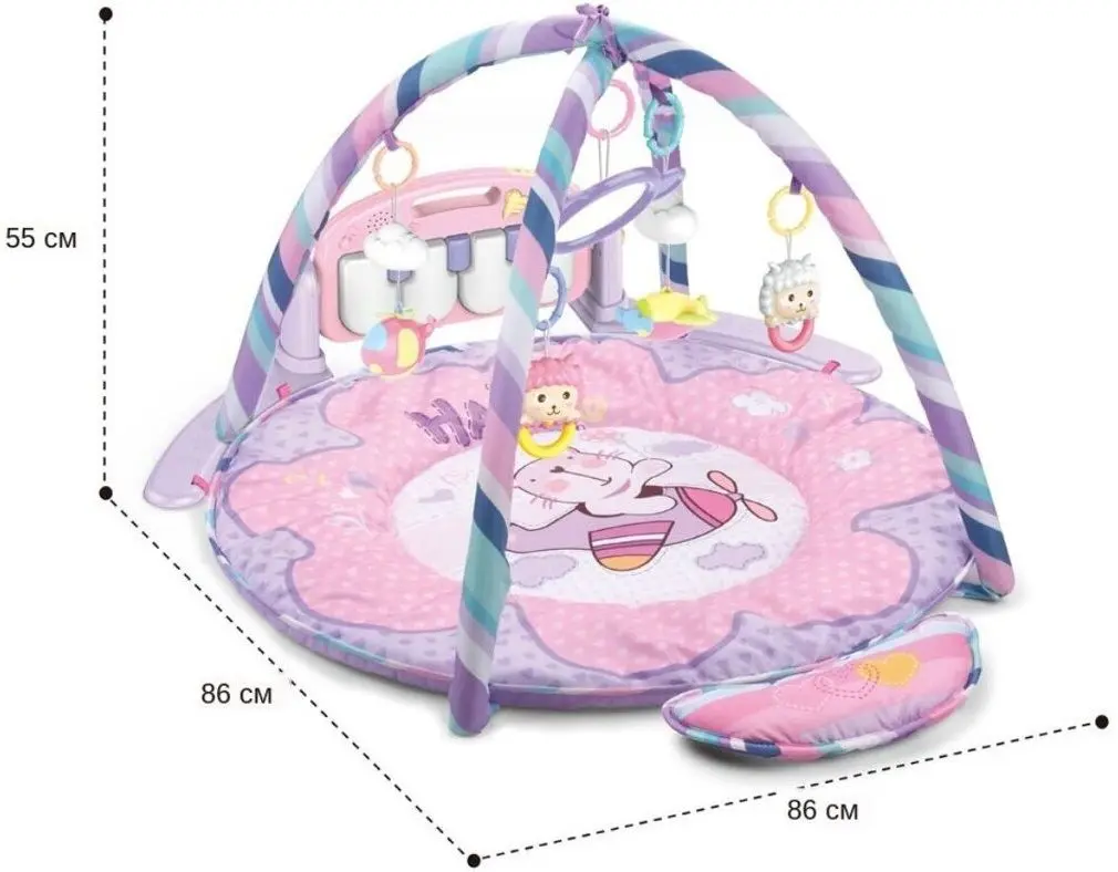 Covoras de joaca Alexis Baby Mix Safari 46211 (Pink) - 2