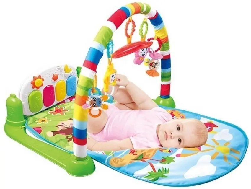 Covoras de joaca AliBibi Baby Piano MBH253661 (Blue/Green)