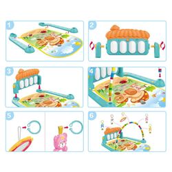 Covoras de joaca Alibibi Piano MBH535929 (Blue/Orange) Thumb