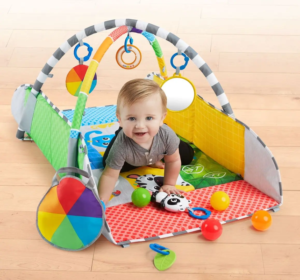 Covoras de joaca Baby Einstein Patch's 5-in-1 Color Playspace - 4