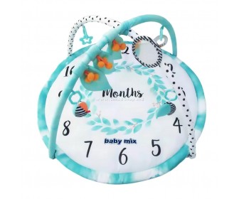 Covoras de joaca Baby Mix Months 46550 (White/Blue)