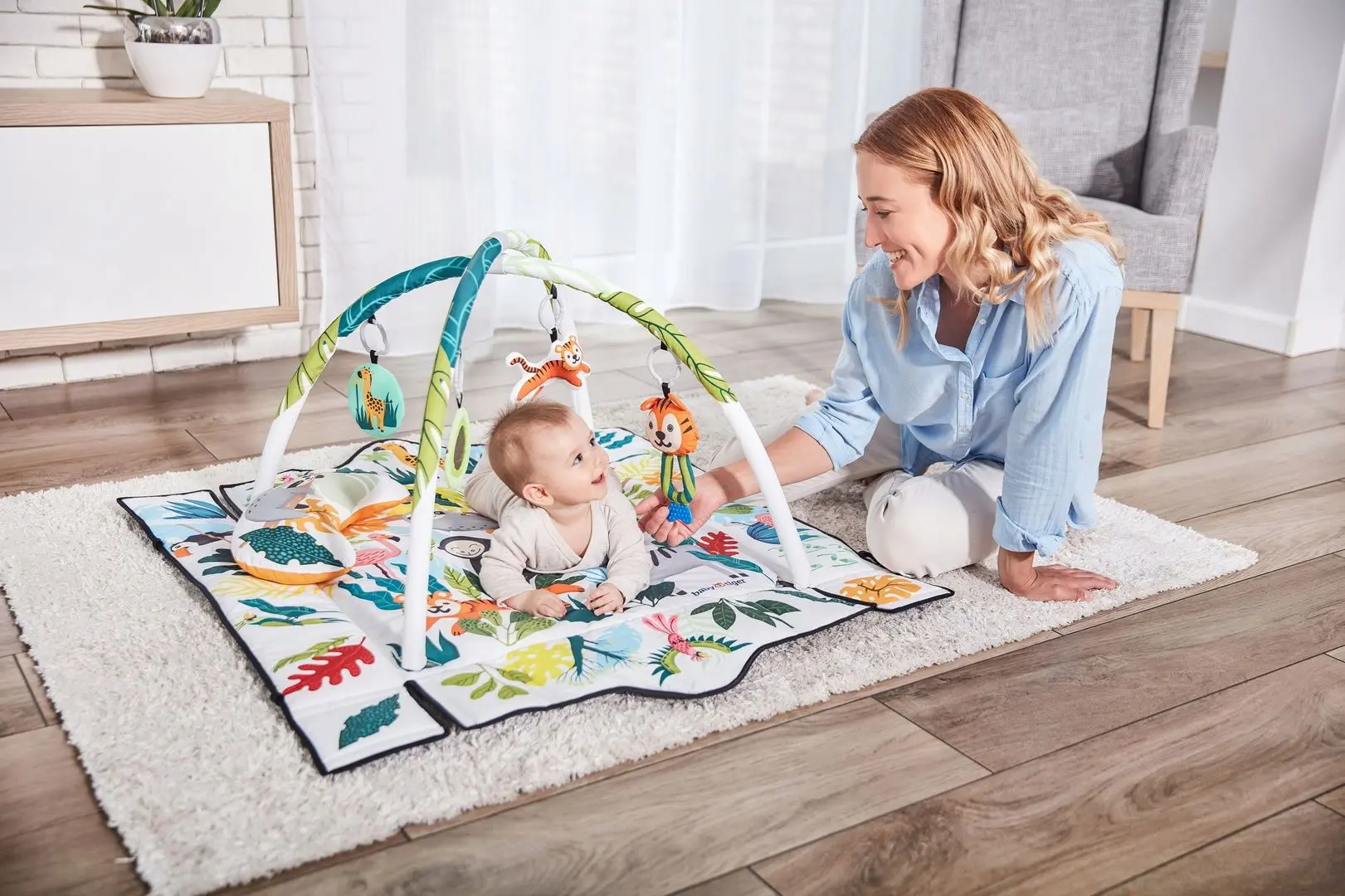 Covoras de joaca Baby Tiger Tropicana