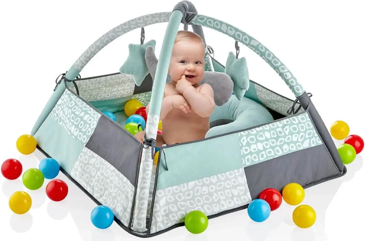 Covoras de joaca BabyJem Art-690 (Grey/Green) - 2