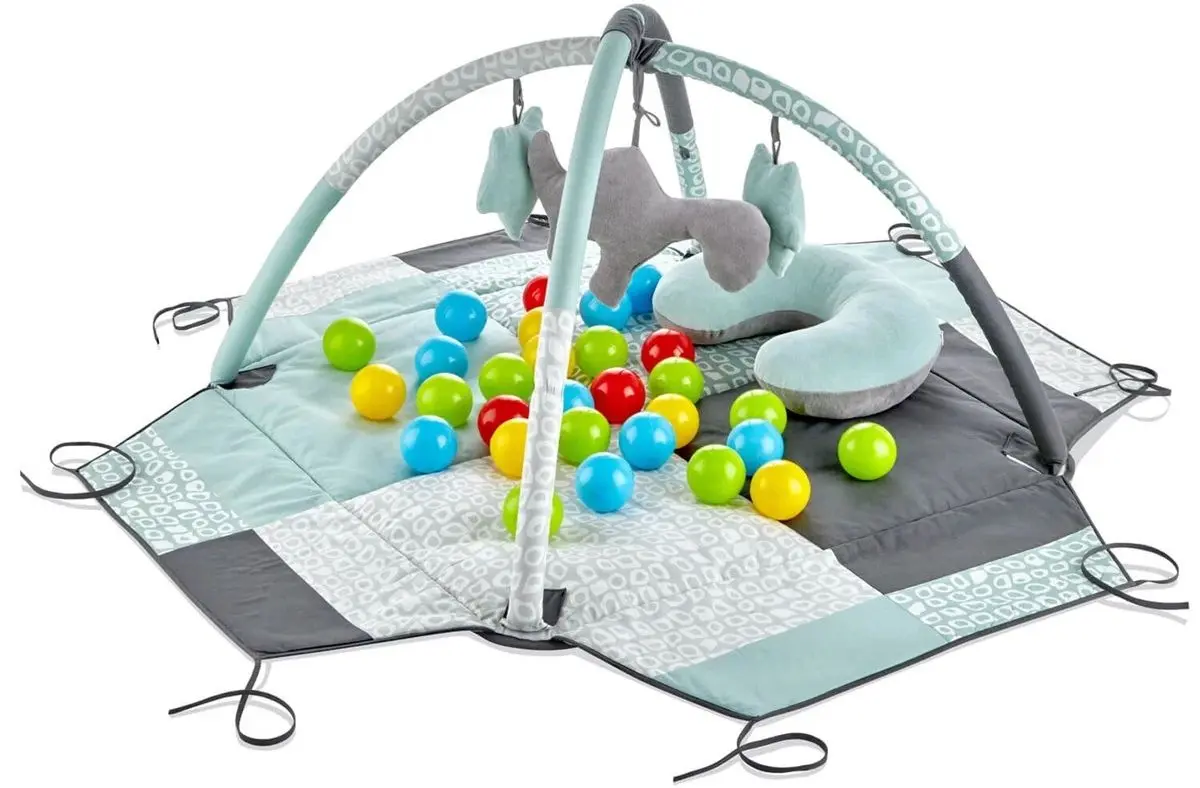 Covoras de joaca BabyJem Art-690 (Grey/Green)