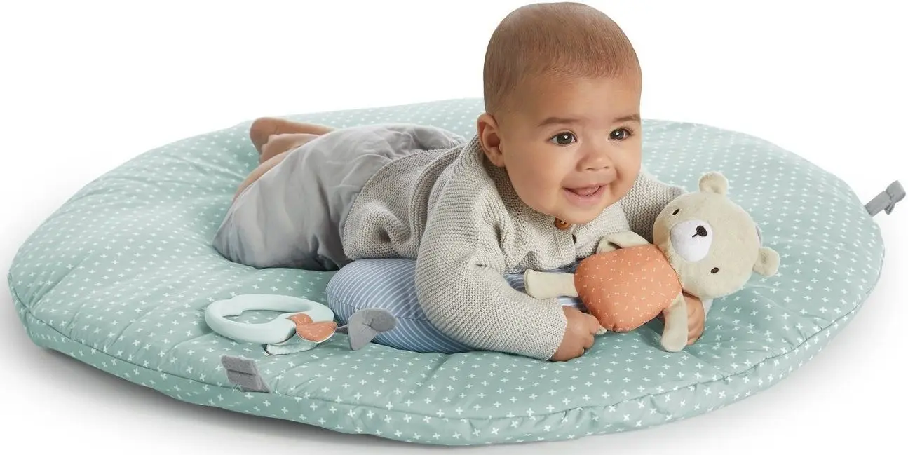 Covoras de joaca Bright Starts Ingenuity Cozy Spot (Green/Grey)