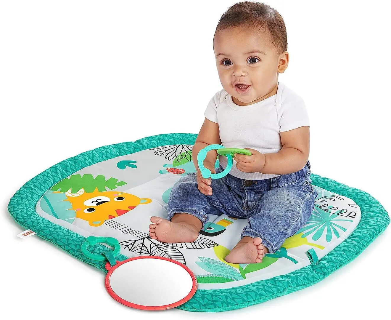 Covoras de joaca Bright Starts Totally Tropical (Green)