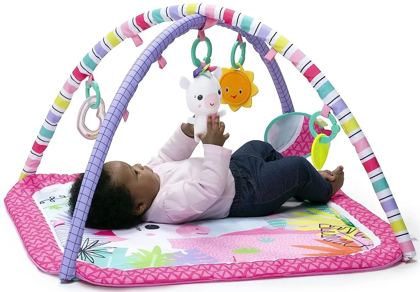 Covoras de joaca Bright Starts Unicorn Crew (Pink)