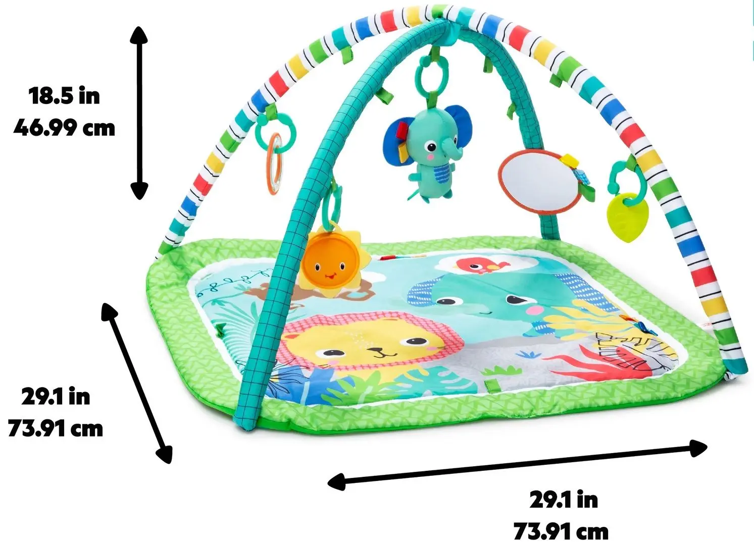 Игровой коврик Bright Starts Wild Wiggles (Green)