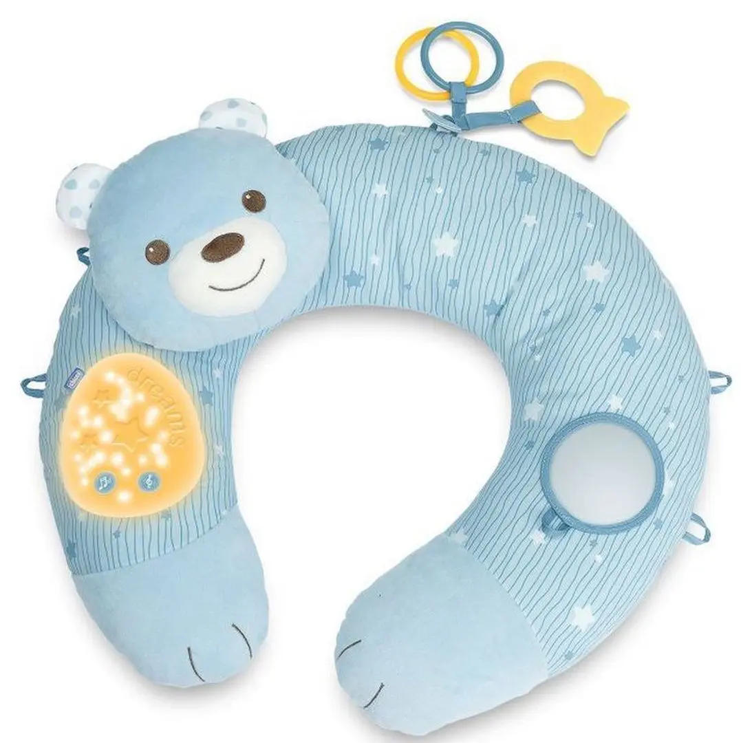 Covoras de joaca cu perna Chicco My First Nest (Blue)