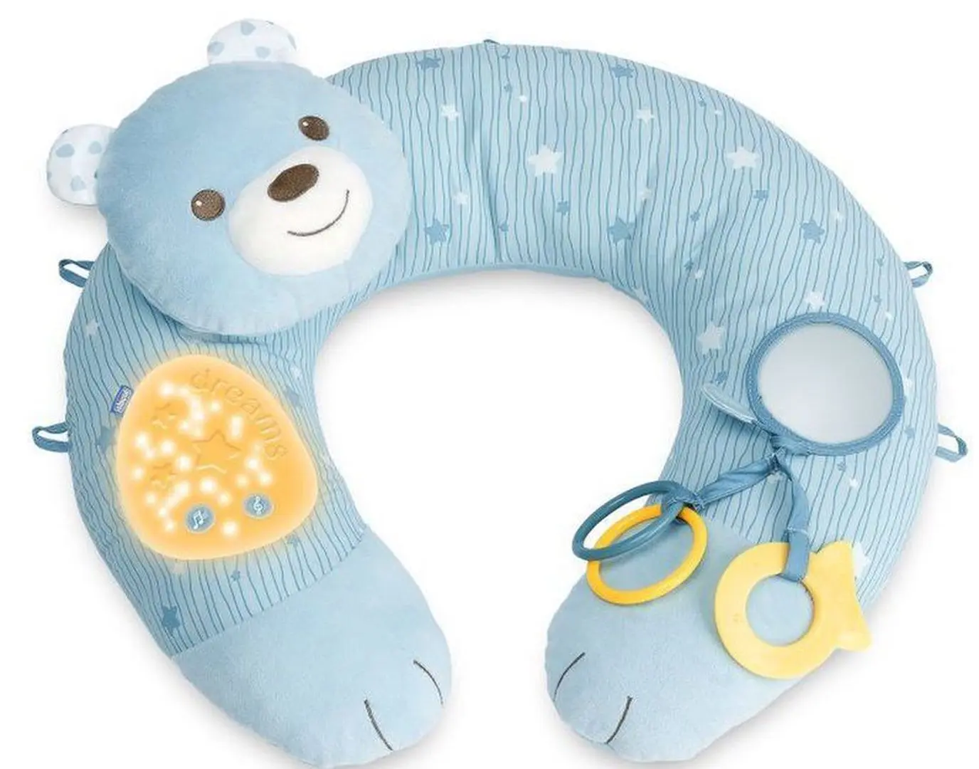 Covoras de joaca cu perna Chicco My First Nest (Blue)