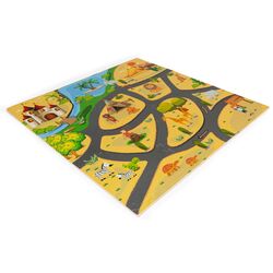 Covoras-puzzle Ecotoys Safari ECOEVA009 (Yellow/Black) Thumb