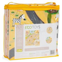 Covoras-puzzle Ecotoys Safari ECOEVA009 (Yellow/Black) Thumb
