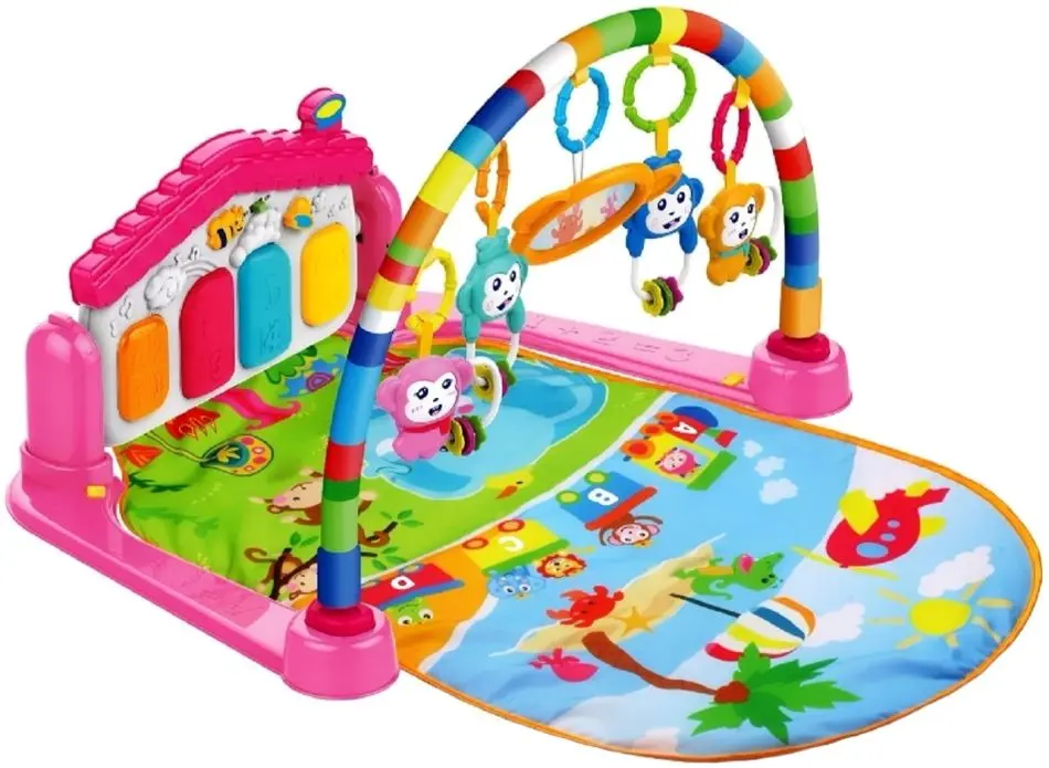 Covoras de joaca Huanger Piano Fitness Rack (Pink)