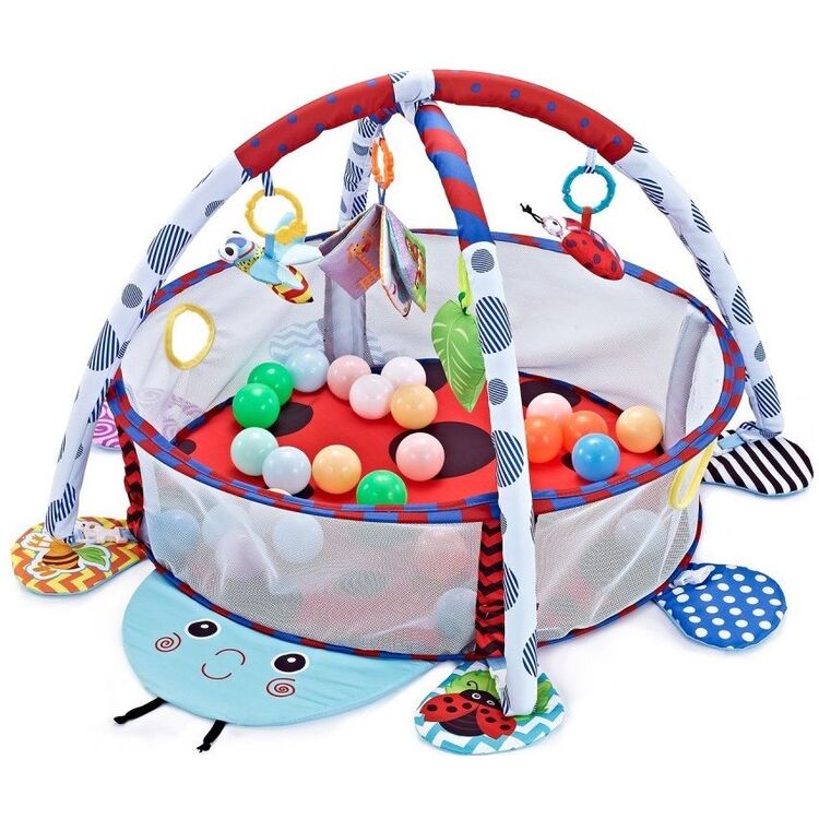 Covoras de joaca Kikka Boo Ladybug 31201010236 (Red/Blue)