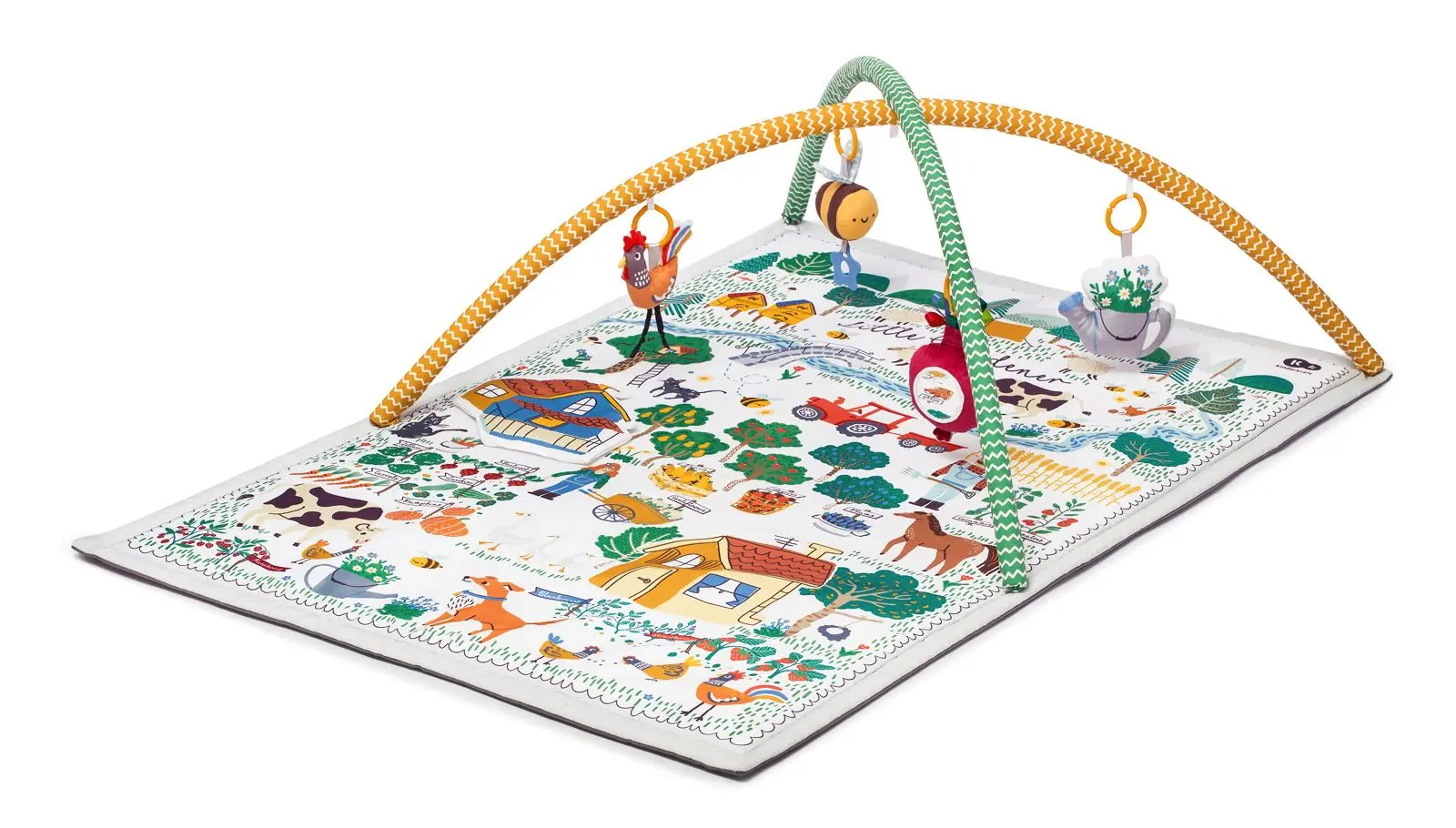 Covoras de joaca 3in1 KinderKraft Little Gardener (White)