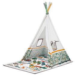 Covoras de joaca 3in1 KinderKraft Little Gardener (White)