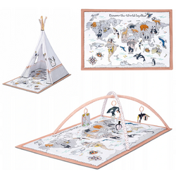 Covoras de joaca 3in1 KinderKraft Tippy (Beige/White) Thumb