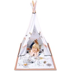 Covoras de joaca 3in1 KinderKraft Tippy (Beige/White) Thumb