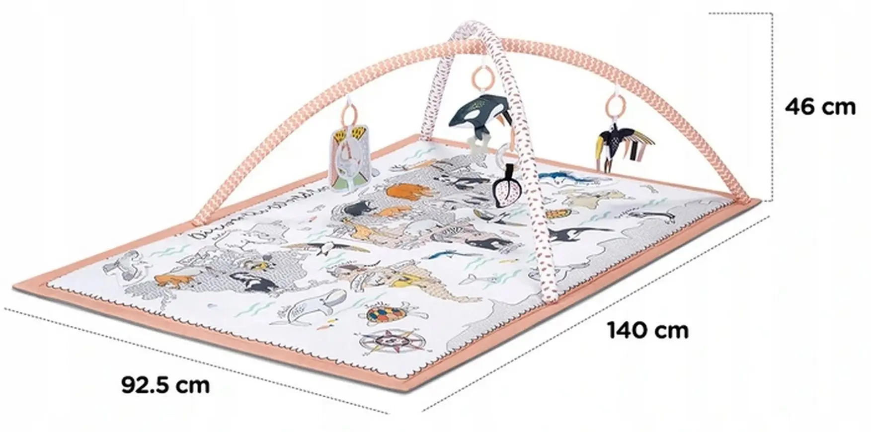 Covoras de joaca KinderKraft 3in1 Tippy KPTIPP00MUL0000 - 3