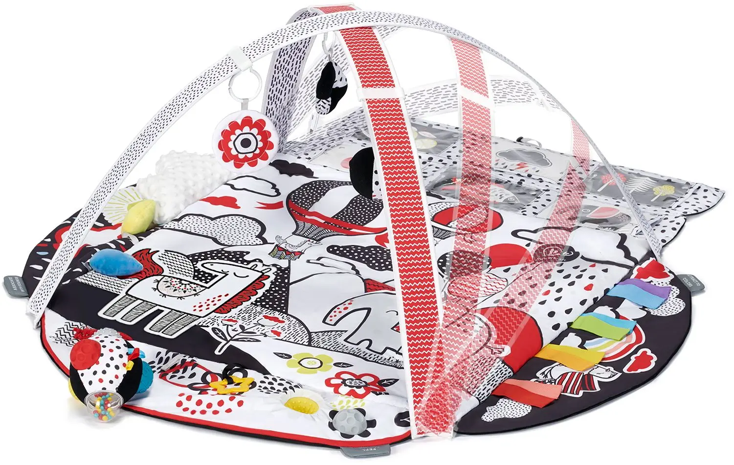 Covoras de joaca KinderKraft 4Smart (White/Black) - 3