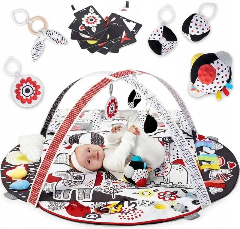 Covoras de joaca KinderKraft 4Smart (White/Black) - 5