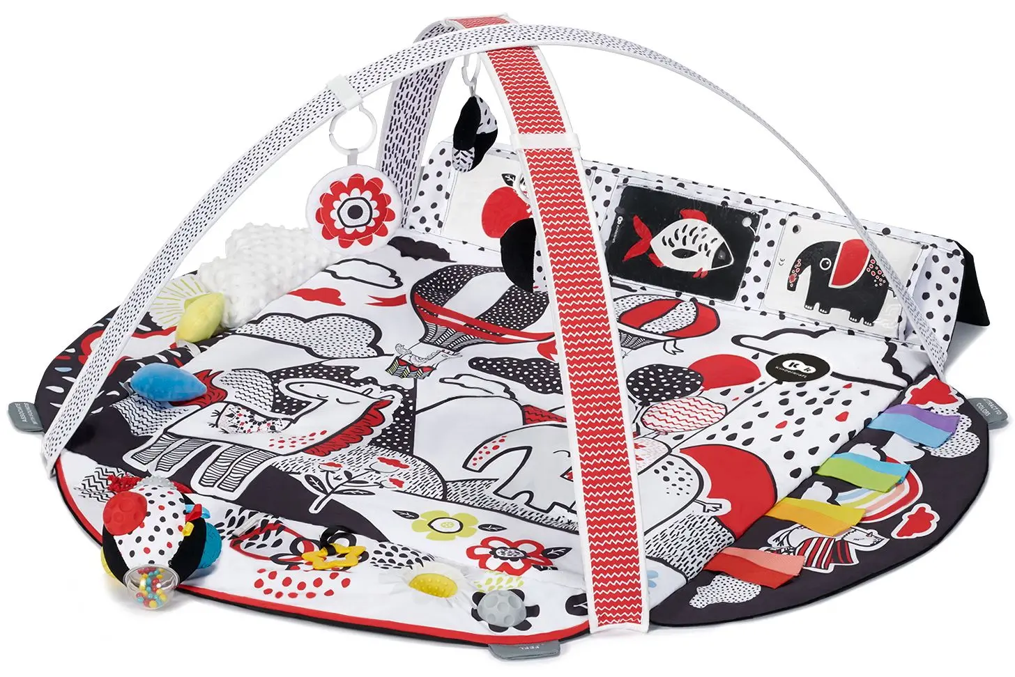 Covoras de joaca KinderKraft 4Smart (White/Black)