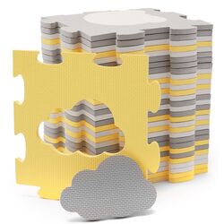 Covoras de joaca Kinderkraft Luno Shapes (Yellow/Grey) Thumb