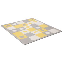 Covoras de joaca Kinderkraft Luno Shapes (Yellow/Grey)