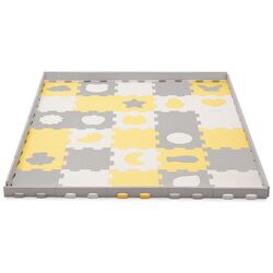 Covoras de joaca Kinderkraft Luno Shapes (Yellow/Grey) Thumb