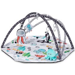 Covoras de joaca KinderKraft Sea Land (Black/White) Thumb