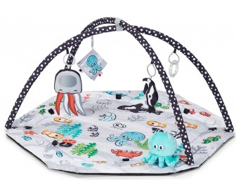 Covoras de joaca KinderKraft Sea Land (Black/White)