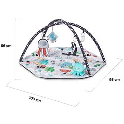 Covoras de joaca KinderKraft Sea Land (Black/White) Thumb